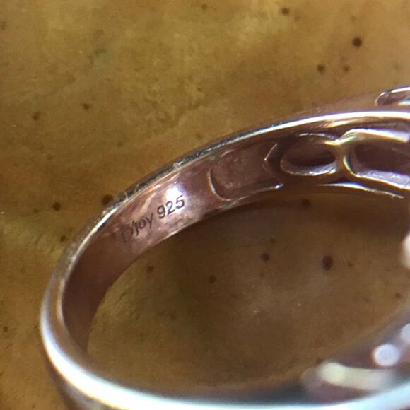 Natural Rhodolite Garnet Sterling Silver Cocktail Ring Size 7 - Picture 7 of 8